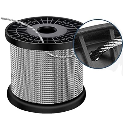 Un buon prezzo. AISI304 304L 316 316L Stainless Steel Wire Rope SS Cable con 7x7 Construction per applicazioni marine in linea