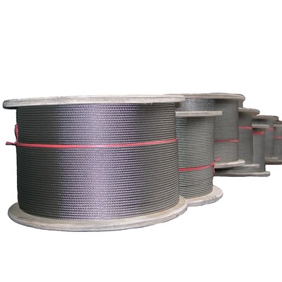 Un buon prezzo. Fune in acciaio inox con materiale AISI304 304L 316 316L e costruzione 6 x 7 FC / IWS in diametro da 1/16