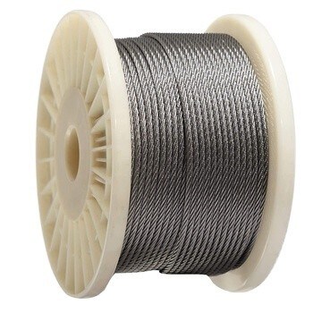 Un buon prezzo. 1 mm a 13 mm di diametro luminosità A2 A4 filo di acciaio inossidabile con 6x7 FC 7x7 costruzione in linea