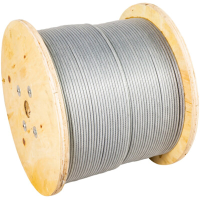 Acciaio al carbonio 7,94 mm Cavo per aeromobili galvanizzato 7x19 5/16