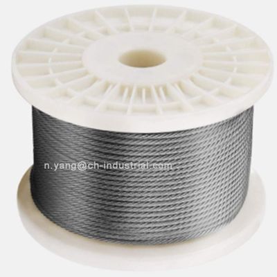 Un buon prezzo. Cavo in acciaio da 200 ft T316 Cavo per aeromobili in acciaio inossidabile 1x19 7x7 7x19 SS Cavo a filo per il sistema hardware della ringhiera del ponte in linea