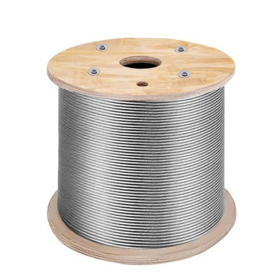 Un buon prezzo. Acciaio a rotta fredda 6*19 FC Corde di filo di acciaio non galvanizzato e galvanizzato di acciaio inossidabile in linea