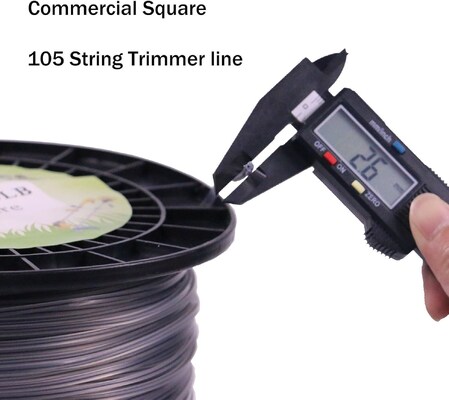 5 LB Commercial Square Trimmer Line Alta resistenza Core interno si adatta alla maggior parte dei tagliaerba colore personalizzato