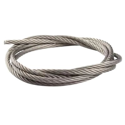 Un buon prezzo. Cable in acciaio inossidabile 304 7x19 Strands Core Cavi aerei Tensione di rottura 6400 Lbs 164 Ft SS Cable 1/4