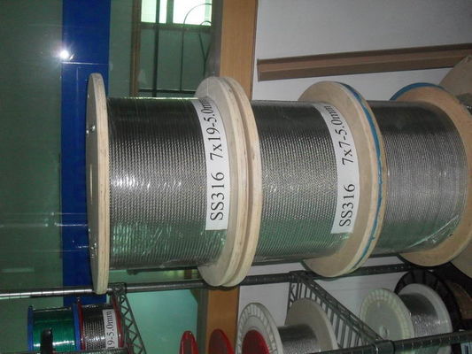Un buon prezzo. 2.000 m/ciascuno Cavo per aeromobili galvanizzato a caldo MIL-DTL-83420 Cavo in acciaio 2000N/MM2 6x19FC Cavo di filo di acciaio Standard AiSi in linea