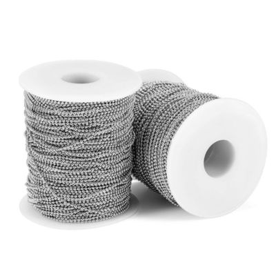 Catena di perline in acciaio inossidabile lucidato Colletto Catena di palle Gioielli Catena di palle di perline in metallo