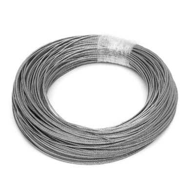 Un buon prezzo. Cavo di filo di acciaio inossidabile non legato 1x7 7x7 7x19 per applicazioni industriali in linea