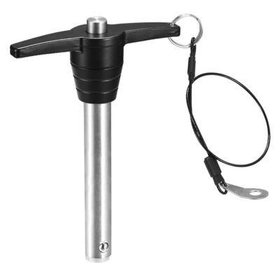 Un buon prezzo. Perno a sgancio rapido con maniglia a T da 5/8 di pollice con pulsante per un facile bloccaggio a sfera in linea