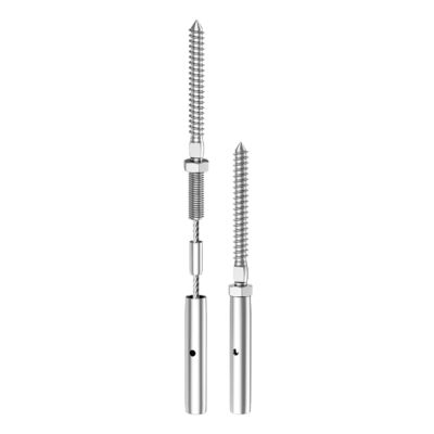 Un buon prezzo. T316 Stainless Steel Cable Railing Hardware with Waterproof Rust-proof Swage Lag Screws Suitable for 3/16-inch Cables in linea