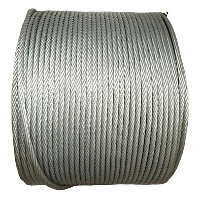 Un buon prezzo. Corde di acciaio galvanizzato ad alto tenore di carbonio 6x37+FC IWRC in 8mm 12mm 20mm 32mm in linea