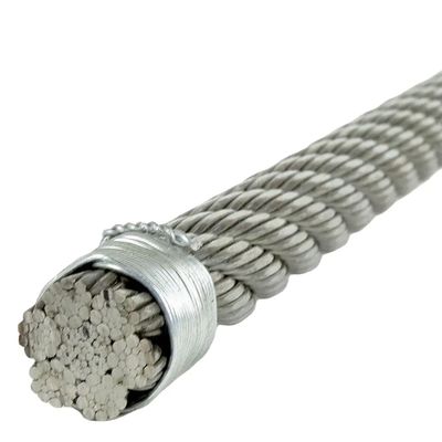 Un buon prezzo. Corde galvanizzate di acciaio da 6 mm e 5 mm con resistenza alla trazione 1570-1960MPa per attrezzature da palestra e uso all'aperto in linea