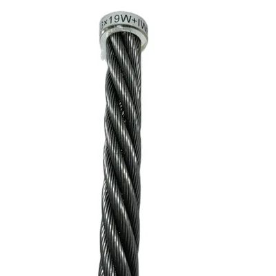 Un buon prezzo. 6x19W+FC Fibre Core Ungalvanized Steel Wire Rope con 1570-1960MPa Tensile per applicazioni pesanti in linea