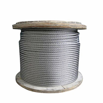 Un buon prezzo. 6x7FC Construction Stainless Steel 316 Wire Rope with 1770MPA Tensile Strength and Electro Galvanized Surface in linea