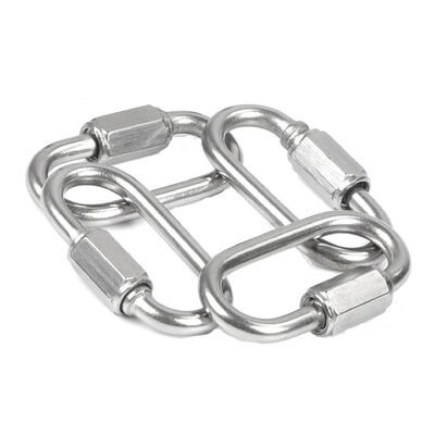 Un buon prezzo. Catena in acciaio inossidabile collegamenti rapidi 304 Catena in acciaio inossidabile connettore vite Carabiner Catena ganci in linea