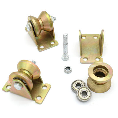 Un buon prezzo. Grande qualità alta porta scorrevole a V-Groove porta del garage ruota a rotoli di nylon in linea