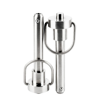 Un buon prezzo. Manico anello in acciaio inossidabile pin bloccante pin di blocco palla pin di rilascio rapido pin con pulsante in linea
