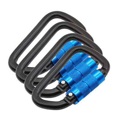 Un buon prezzo. 9kN Premium Anodizzato Leggio di alluminio Twist Lock Carabiner Clip per sacchetto in linea