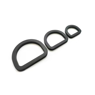 Un buon prezzo. Fibbia ad anello a D in alluminio per borsa, anello a D piatto per fettuccia e cinghia di fissaggio in linea