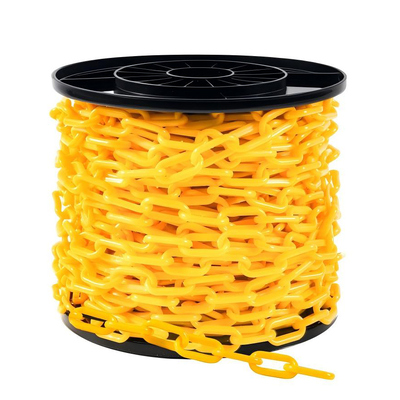 Un buon prezzo. Catena di plastica per barriera, maglie resistenti alle intemperie per controllo folla, code, parcheggi, vialetti e decorazioni in linea
