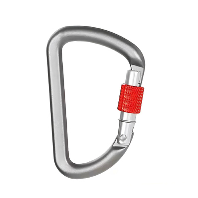 Un buon prezzo. Carabiner in alluminio a forma di D per arrampicata 6kN D anello chiavi anelli clip di blocco carabiner per campeggio in linea
