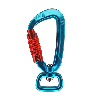 Un buon prezzo. Locking Carabiner Clip with Swivel Ring Carabiner Fix Clip Auto Locking 4kN Swivel Snap Hook in linea