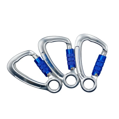 Un buon prezzo. Hardware di arrampicata a blocco automatico Twist Lock 23kN Carabiner in alluminio con occhio in cattività in linea