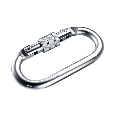 Un buon prezzo. Moschettone di sicurezza anticaduta da 25KN per arrampicata con ghiera a vite in linea