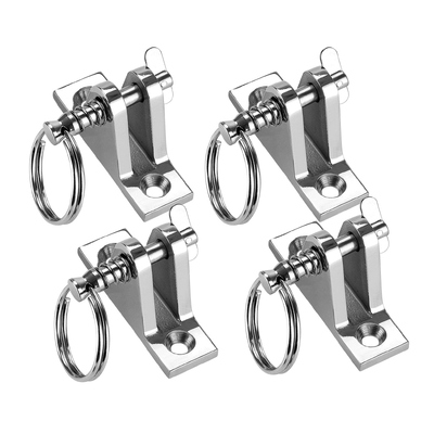 Un buon prezzo. Stainless Steel Marine Deck Hinge Easy Install Boat Bimini Top Parts for Pontoon Fishing Boats in linea