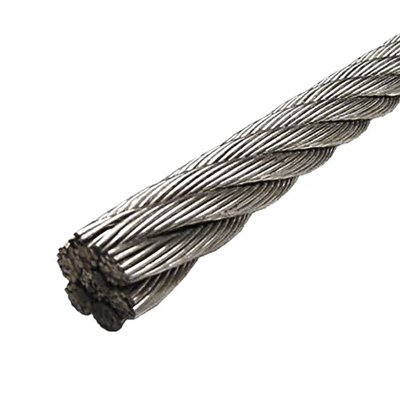 Un buon prezzo. Cavo marino galvanizzato prezzo di fabbrica 6x15-7FC Cavo metallico di acciaio di sollevamento in linea