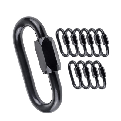 Un buon prezzo. Connettore a catena nera rigging Hardware Carabiner Quick Link in linea