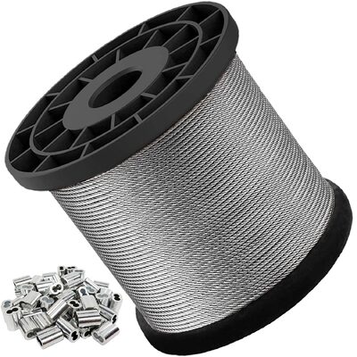 Un buon prezzo. AISI 304 / 304L / 316 / 316L filo di acciaio inossidabile con 1x7 1x19 1x37 Costruzione e resistenza alla trazione 1570Mpa in linea